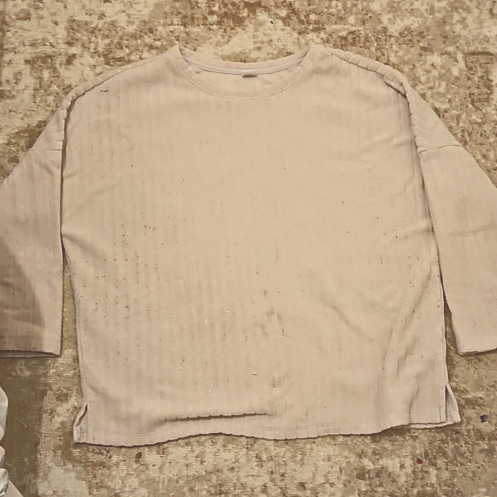 A long sleeve beige shirt size woman small from old navy